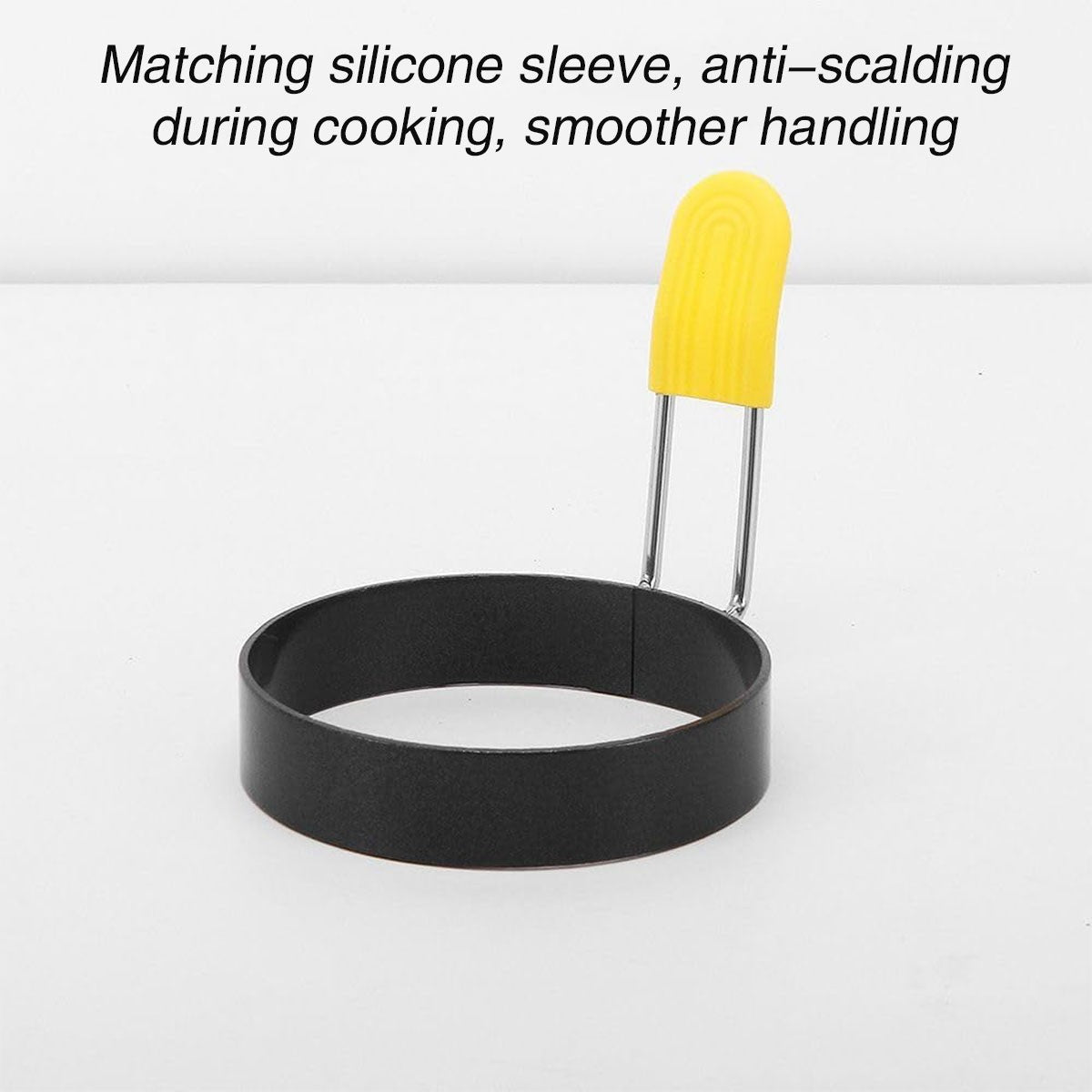 4 Pack Non Stick Omelette Egg Ring Set Iron Frying Pan Mold Kitchen Cooking Tool