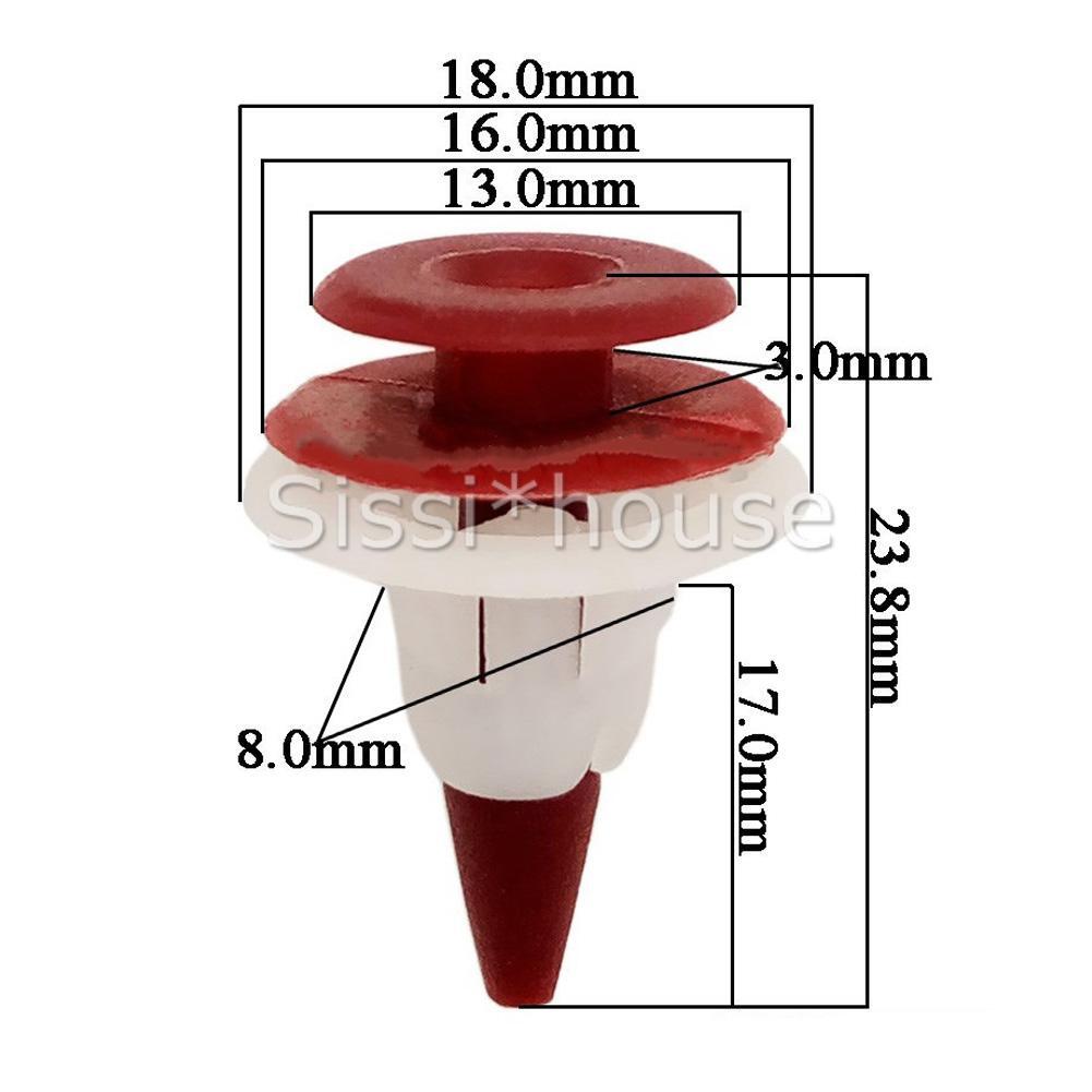 20X Fender Flare Clips Fasteners Fit Holden Rodeo Isuzu D-Max Dmax Pickup Nissan