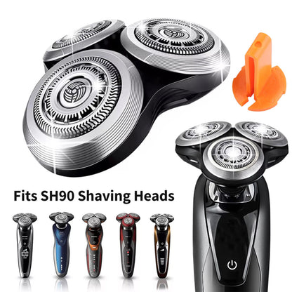 SH90 Replacement Heads (with Whole Base) Compatible with Philips Norelco Shavers Series 9000
