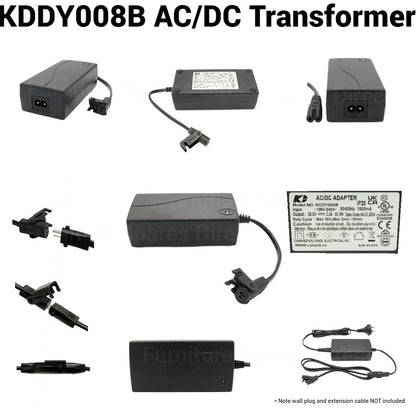 Electric Recliner 2.0A 29V AC/DC Adapter Transformer + 2 Pin Connector- KDDY008B