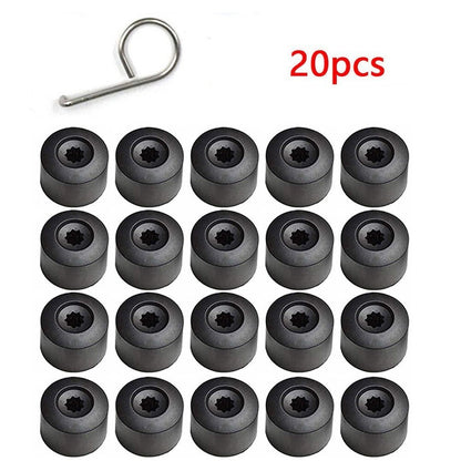 20pcs Wheel Bolt Nut Caps Covers For Volkswagen VW Golf Bora Passat Jetta 17mm