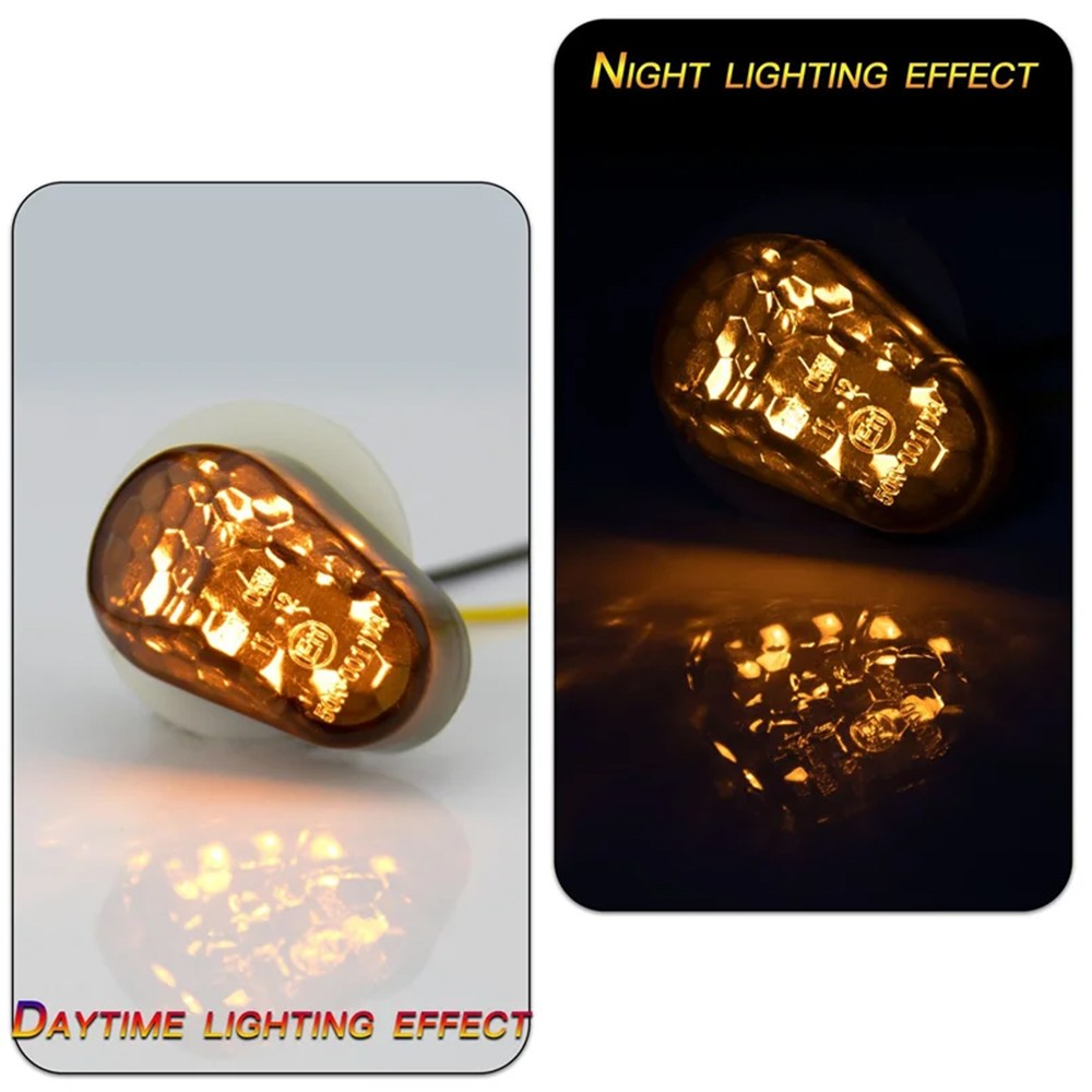 LED Flush Mount Indicators Turn Signals For Yamaha YZF R1 R6 FZ1 FZ6 MT03 XJ6