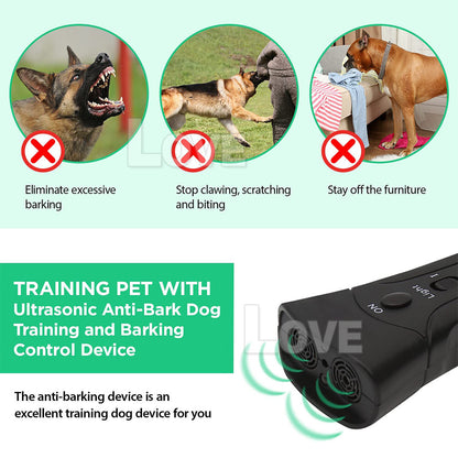 NEW Anti Bark Device Ultrasonic Dog Barking Control Stop Repeller Trainer Tool