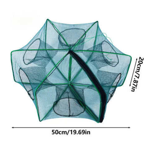 Fishing Net Fish Crab Yabbie Minnow Crawfish Shrimp Cage Net Foldable Fishing