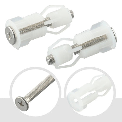 2PCS Toilet Seat Fixing Screws Nut Cover WC Blind Hole Mounting Repair Kit – Compatible with Seat