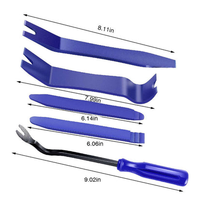 5PCS Car Trim Removal Tool Auto Hand Tools Pry Bar Dash Panel Door Interior Kit