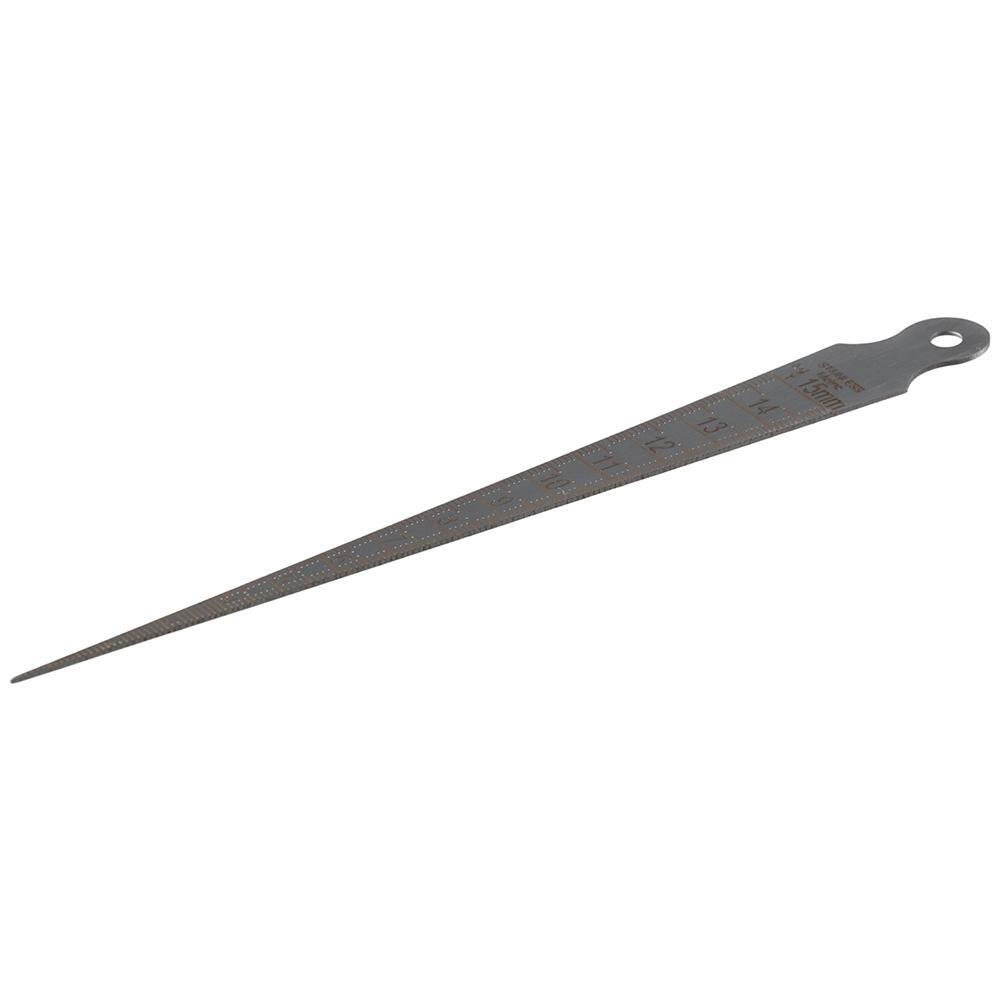 1-15mm Welding Gauge Stainless Steel Taper Ruler Taper Gauge  Aperture