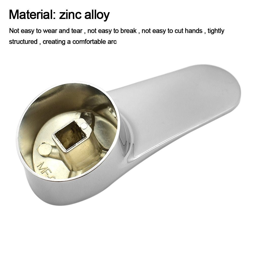 Faucet Handle Chrome Plated Mixer Tap Replacement Cover Kitchen Bathroom