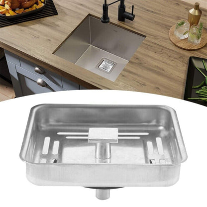Square Stainless Steel Kitchen Sink Strainer Drainer Post Stopper Plug OZ