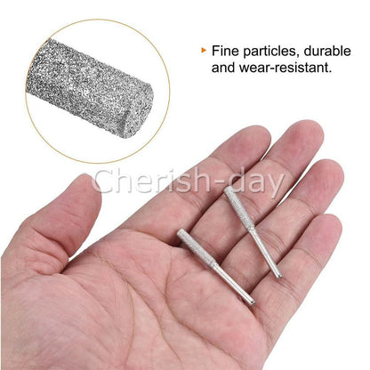 10X 5/32" 4mm Diamond Grinding Stone for Chainsaw Chain Sharpener Grinding Tool
