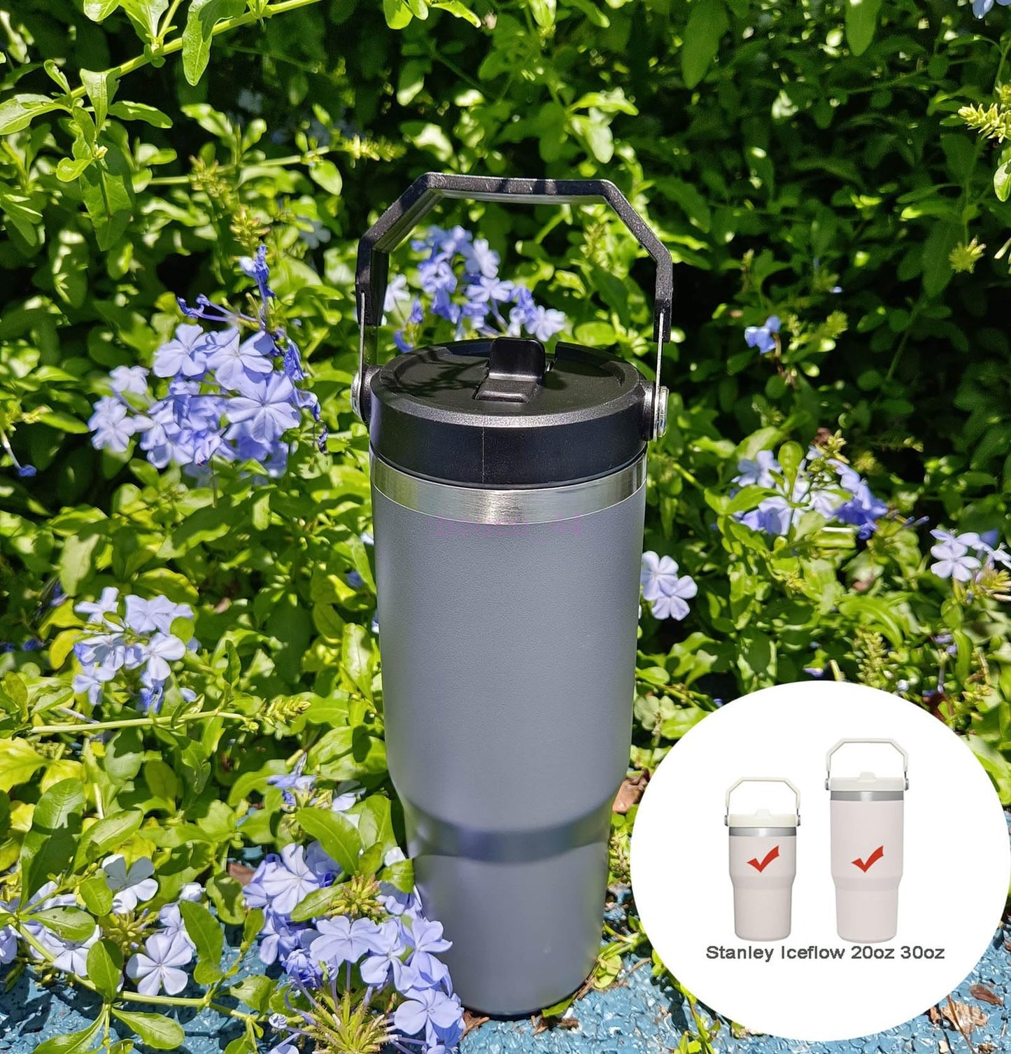 NEW Tumbler Lid Compatible with Stanley IceFlow 30oz Spill Proof Tumbler Cover with Handle