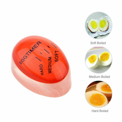 2PCS Colour Changing Egg Timer Perfect Boiled Eggs By Temperature Kitchen Helper