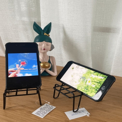 Funny Cell Phone Stand Holder Mini Chair Desktop Stand  for Desktop Organizers