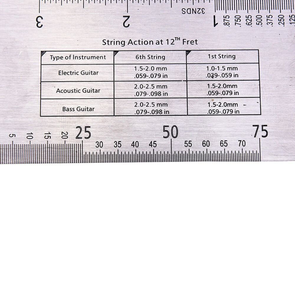 Tool Guitar Measuring Luthier Caliper Height Measurement String Gauge Ruler