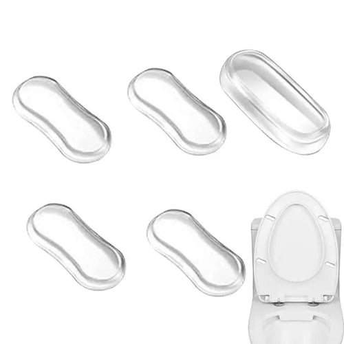 5Pcs Silicone Toilet Seat Buffer Pad Replacement Toilet Seat Bumper