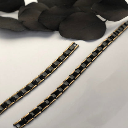 Mens Double Strong Magnetic Therapy Bracelet Arthritis Pain Relief Jewelry AU