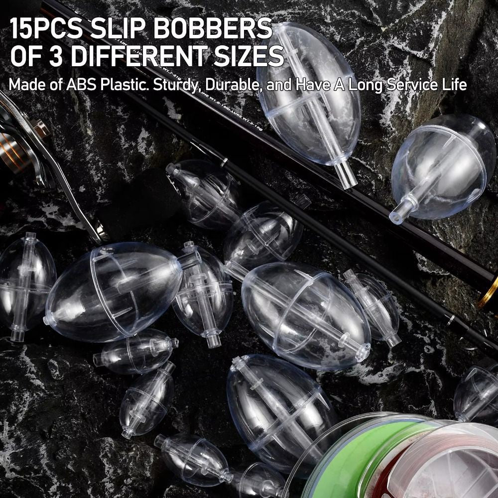 5pcs Hollow Design Water Injection Bubble Floats  Fishing Accessories
