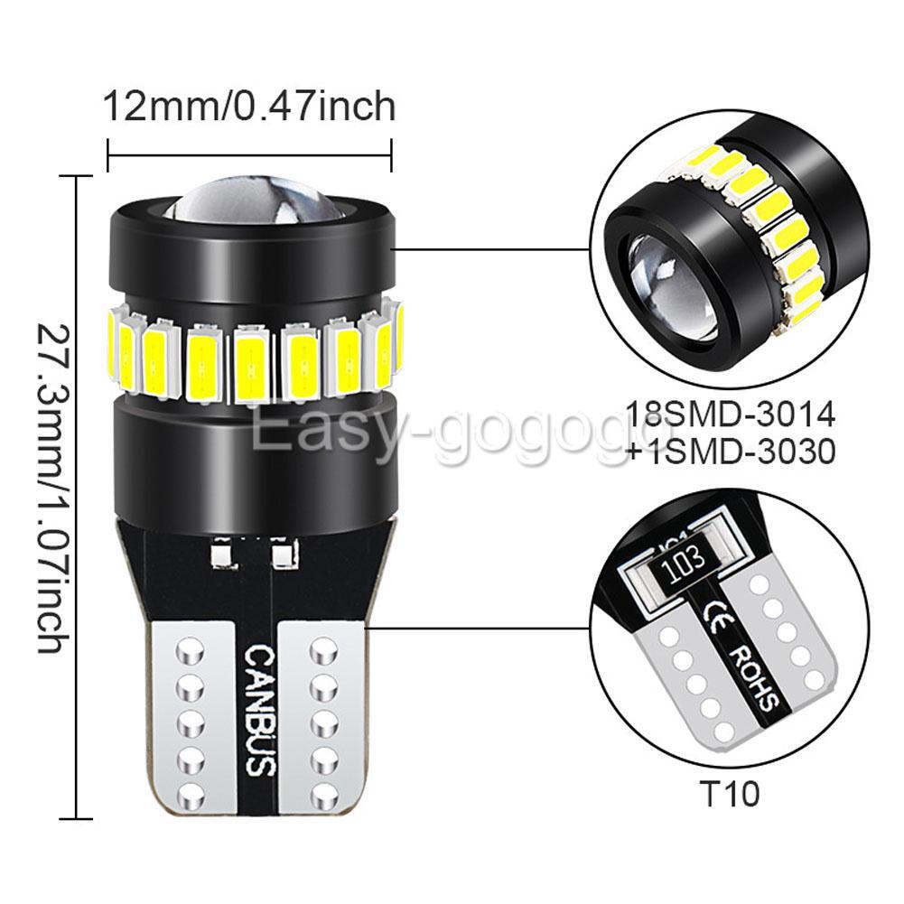 2X LED Parker Wedge Bulb Globes T10 For Holden Commodore VT VX VU VY VZ VE VF
