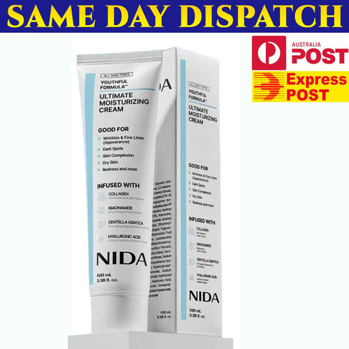 Authentic Nida Youthful Formula Ultimate Moisturizing Cream Crema Coreana 100ml