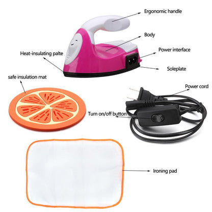 Mini Heat Press T Shirt Press Electric Iron Heat Press Transfer Vinyl Projects