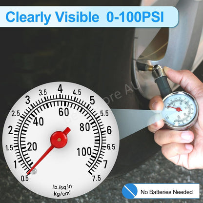 Tire Pressure Guage Car Bike Truck Car Tester Tyre Gauge Auto Dial NEW AU*POST