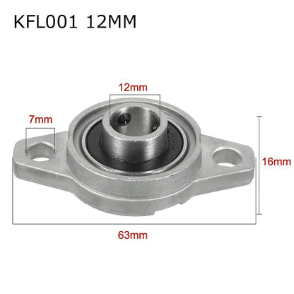 15mm ZINC Alloy KFL08 KFL10 KFL12 KFL15 Thrust Bearing Pillow Block Bearing