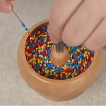 Wooden Bead Spinner Bead Making Spinner Spin Beading Bowl Jewelry Making DIY GV