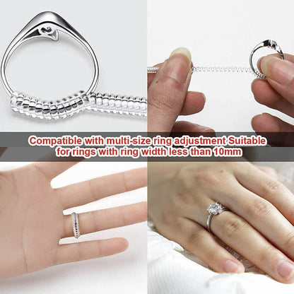 5-20 x Ring Size Adjuster Reducer Spiral Invisible Snugs Guard Resizer Jewellery