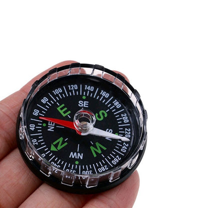 1PCS 45mm Mini Pocket Compass Outdoor Sports Camping Hiking Navigation Black NEW