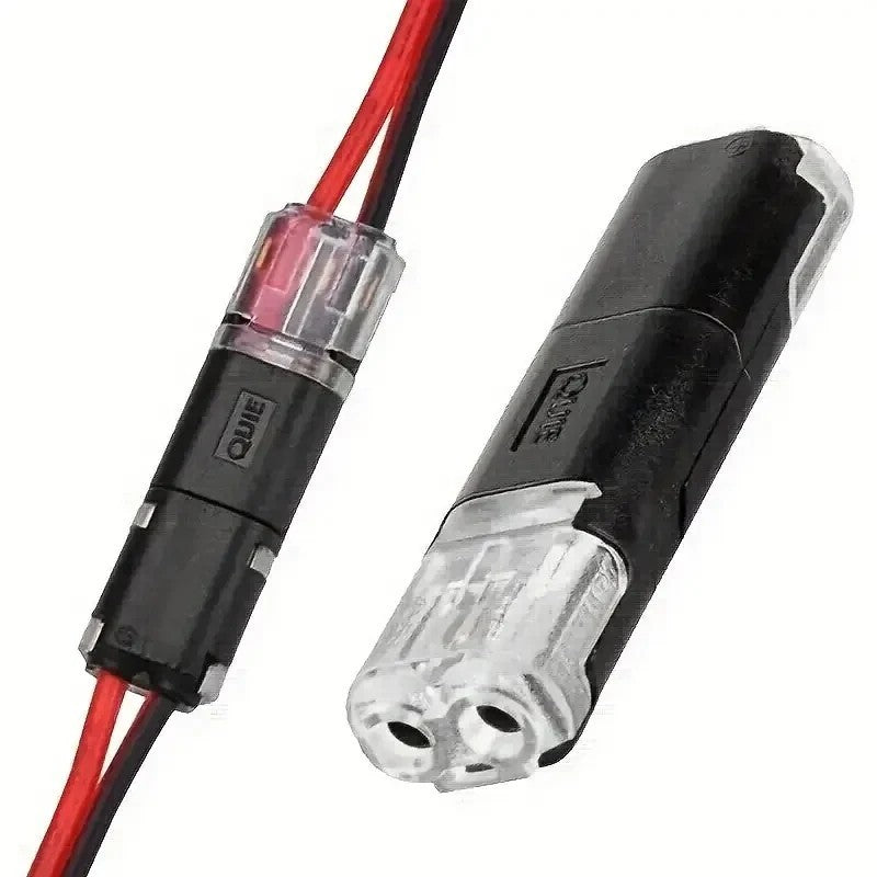 20/50/100 H2 2-Pin Wire Connectors Quick Connect Terminal Block Nylon Copper