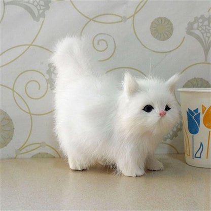 Simulation Plush Cat Toys Stuffed Kitten Doll Cat Model Plush Cat Toy Handicraft