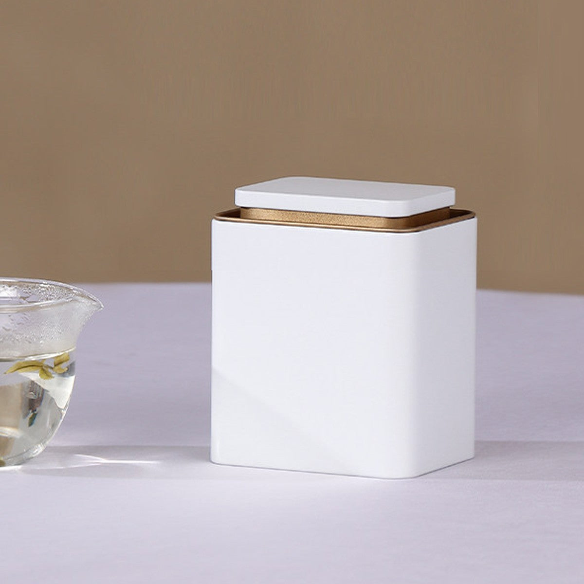 5Pcs Square Tinplate Storage Canisters Tea Coffee Bean Airtight Kitchen AU