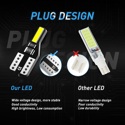 10x T10 LED AUXITO "NEW" Interior, parker light, Number Plate Light Globes 6000K