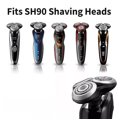 SH90 Replacement Heads (with Whole Base) Compatible with Philips Norelco Shavers Series 9000