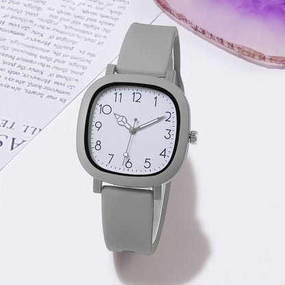 Stainless Steel Women Watch Silicone Ladies Watches Quartz Wristwatches