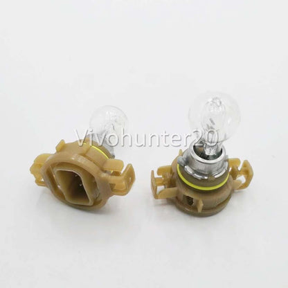 2 x PSX24W 12V 24W PG20/7 Fog Light Standard Clear Globes Lamps Bulbs NEW D