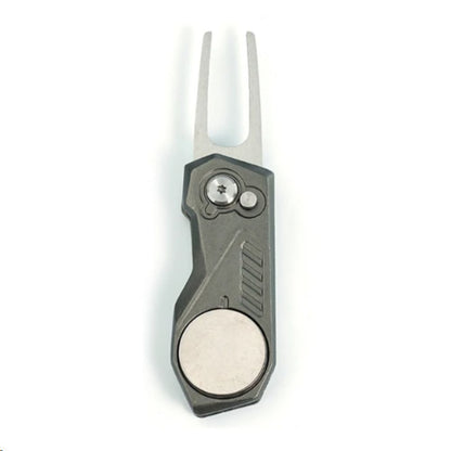 Divot Repair Tool with Popup Button Foldable Golf Green Fork Golf Marker – Compatible with Golf