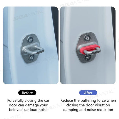 4PCS Car Door Lock Damper Buffer Pads Silicone Shock Absorber Anti Noise UK