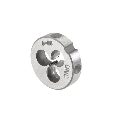 4-40 UNC Tap and Die Set, HSS Thread Tap with Round Threading Die, Right Hand