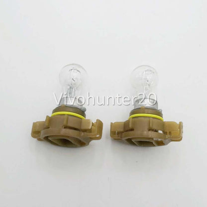 2 x PSX24W 12V 24W PG20/7 Fog Light Standard Clear Globes Lamps Bulbs NEW D