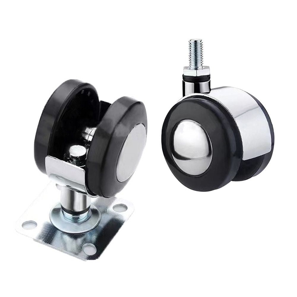 Moving Furniture Casters Wheels Soft Rubber Universal wheel Roller  For Cabinet