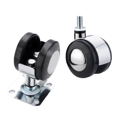 Moving Furniture Casters Wheels Soft Rubber Universal wheel Roller  For Cabinet