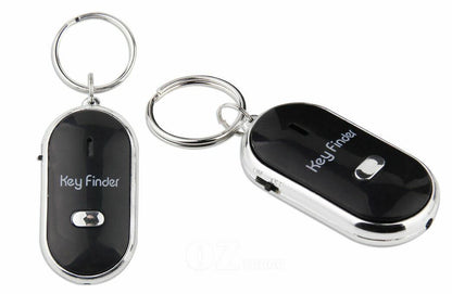 3x Key Finder Wireless Whistle Response w/ Flash LED Anti-Lost Ring Beep Sound A