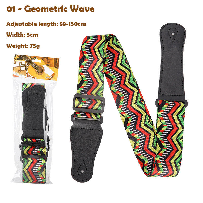 Electric Guitar Strap Adjustable Leather Belt Acoustic Guitar Bass Accessories