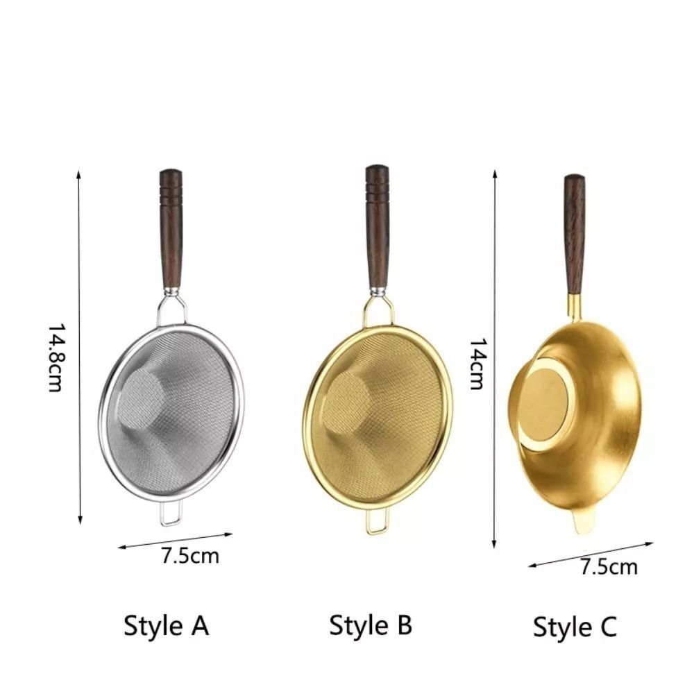 Fine Mesh Tea Strainer Wooden Handle Tea Filter New Tea Infuser