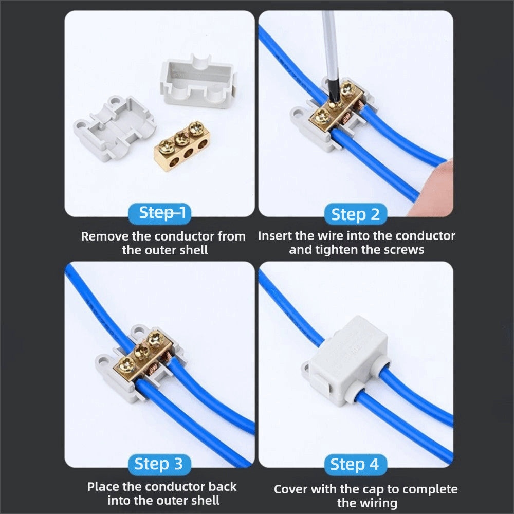 Conductor Brass Quick Terminal Block Large Current Wire Connector  Electrical
