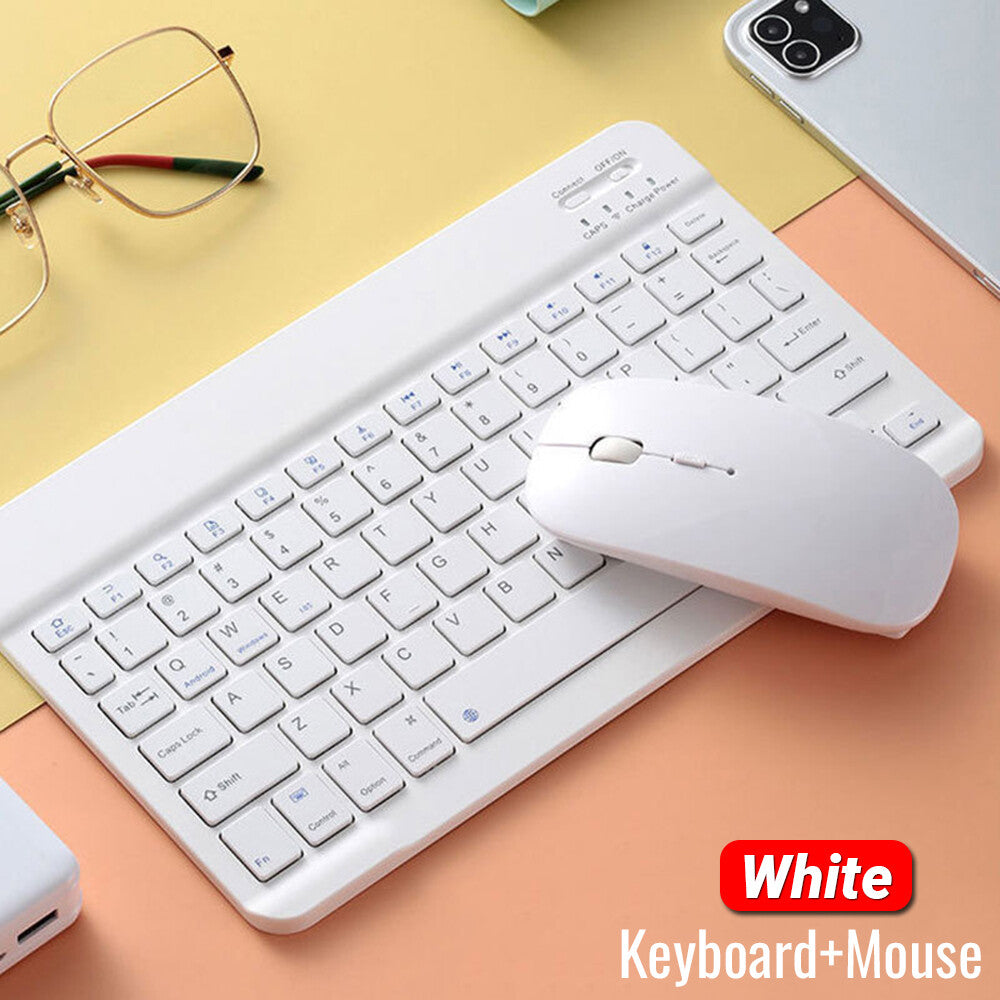 Wireless Bluetooth Keyboard Mouse Compatible with iPad Tablet Laptop Smart Phone Replacement
