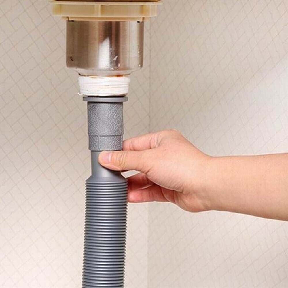 Universal Washing Machine Dishwasher Drain Waste-Hose Extension Pipe Kit 1/2/3 M