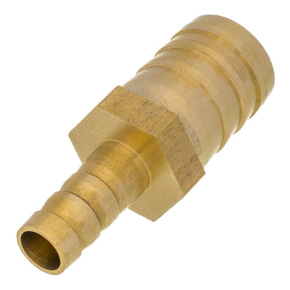 Brass 19mm To 10mm Straight Barb Fitting Hose Valve Air Water Adapter Converter
