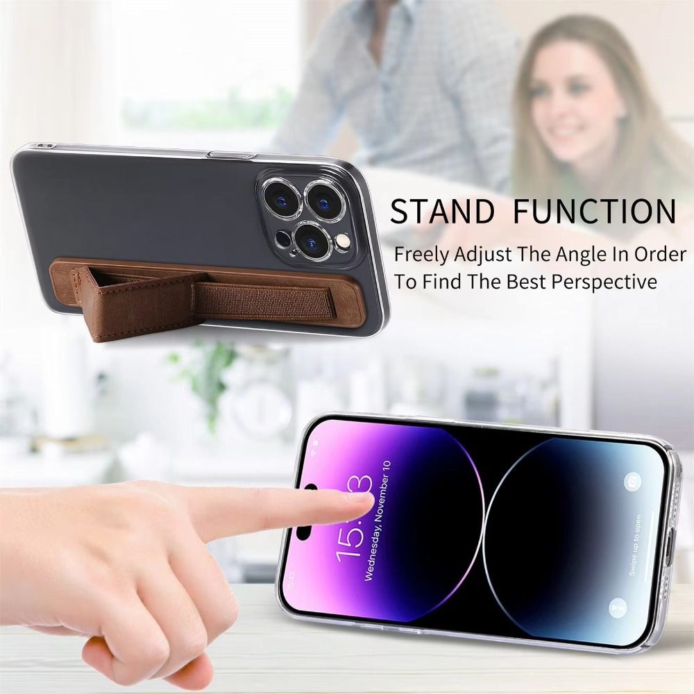 Wristband Phone Finger Grip Strap Mobile Phone Stand for Most Smartphone